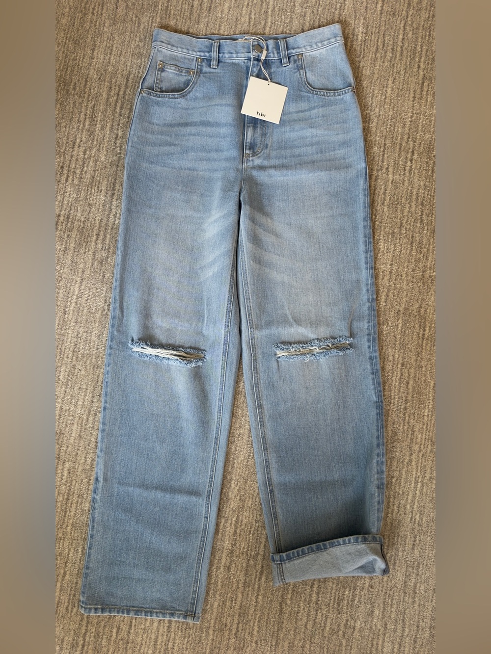 NWT - Tibi Vintage Wash Denim Ryder Jean